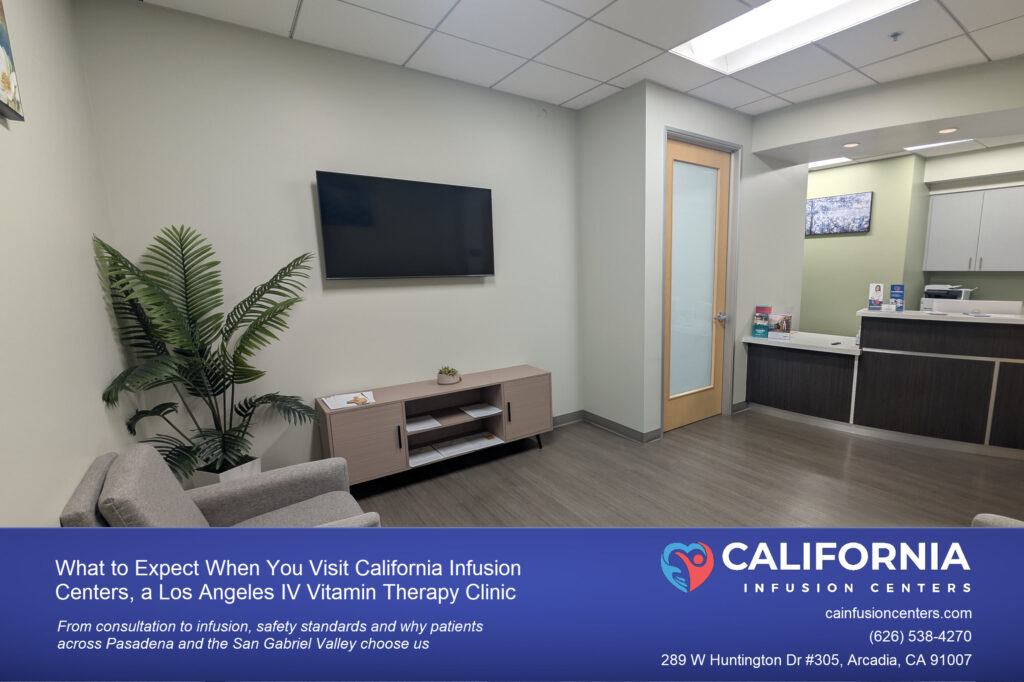 What to Expect When You Visit Our Los Angeles IV Vitamin Therapy Clinic - A View of the Reception Area at California Infusion Centers