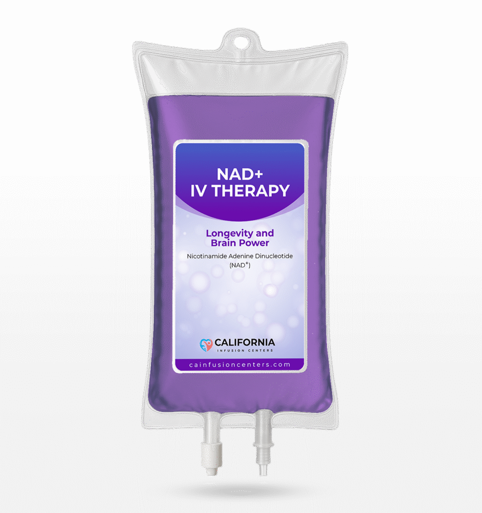 Licensed clinician administering NAD+ IV Therapy from California Infusion Centers, available in-clinic in Arcadia and through mobile IV service across Los Angeles County to restore energy, focus, and cellular vitality.