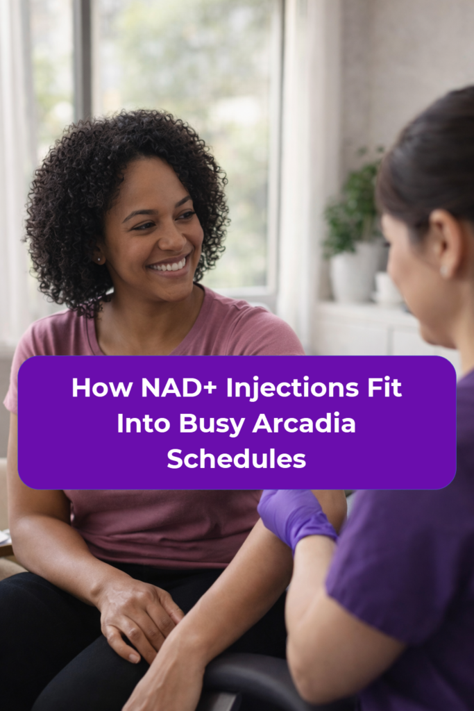 This section explains what NAD+ injections are, why they are shorter than IV sessions, and which types of Arcadia and SGV patients often ask providers about them.
